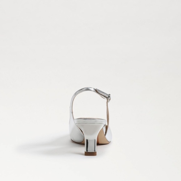 Sam Edelman Bianka Slingback Pump, Soft Silver, Size 8.5M or 8 1/2 Medium - Picture 5 of 16